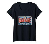 Femme The Garage Is Calling I Must Go T-Shirt avec Col en V