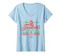 Femme The Goonies Fratelli's Lighthouse Lounge T-Shirt avec Col en V
