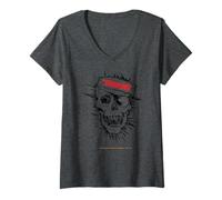 Femme The Goonies Skull Banner The Goonies Movie Icone Icone Memorabilia T-Shirt avec Col en V