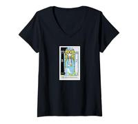 Femme The High Priestess T-Shirt avec Col en V