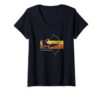 Femme The Hunger Games Katniss Bow and Arrow Front and Back Movie T-Shirt avec Col en V