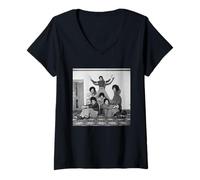 Femme The Jackson 5 Become 6 with Randy and Michael Jackson T-Shirt avec Col en V