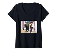 Femme The Jonas Brothers Camp Rock Photo T-Shirt avec Col en V