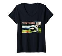 Femme The Killer Shrews, Horreur Vintage T-Shirt avec Col en V