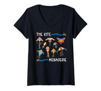 Femme The Kite Menagerie, Collection Animal Kite Coloré T-Shirt avec Col en V