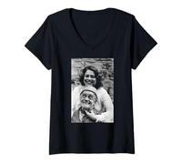 Femme The Last of The Summer Wine Compo & Nora Batty 1983 T-Shirt avec Col en V