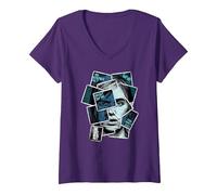 Femme The Last of Us Part II Ellie You Can't Stop This Portrait T-Shirt avec Col en V, Violet, M