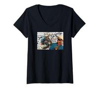Femme The Lone Ranger Action Collage T-Shirt avec Col en V