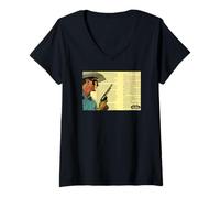 Femme The Lone Ranger Hero’s Code Collage T-Shirt avec Col en V