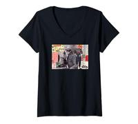 Femme The Lone Ranger Vintage Memorabilia Collage T-Shirt avec Col en V
