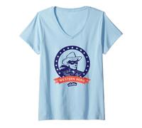 Femme The Lone Ranger Western Hero Frame T-Shirt avec Col en V