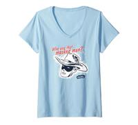 Femme The Lone Ranger Who Was That Masked Man? T-Shirt avec Col en V