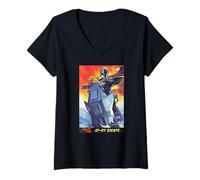 Femme The Mandalorian and Grogu AT-RT Escape Mando & Grogu Poster T-Shirt avec Col en V