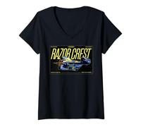 Femme The Mandalorian and Grogu The Razor Crest Assault Gunship T-Shirt avec Col en V