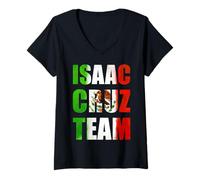 Femme The Mexican Style Boxing México T-Shirt avec Col en V