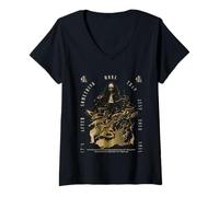 Femme The Nonne Halloween It's After Your Soul T-Shirt avec Col en V