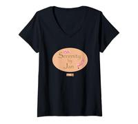 Femme The Office Serenity by Jan Logo T-Shirt avec Col en V