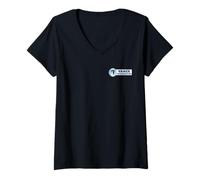 Femme The Office Vance Refrigeration Logo Front & Back T-Shirt avec Col en V