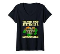Femme The Only Good System T-Shirt avec Col en V