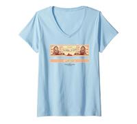 Femme The Phoenician Scheme Egyptian Matchbox Label T-Shirt avec Col en V