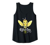 Femme The Queen Bee is 71 Honeybee Hive 71e Anniversaire Femme Débardeur