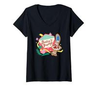Femme The Simpsons Marge Simpson Season's Greetings Christmas T-Shirt avec Col en V