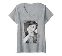 Femme The Smiths : Johnny MARR, cet Homme Charmant, Guitariste, 1984 T-Shirt avec Col en V
