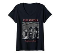 Femme The Smiths The Queen is Dead Salford Lads par Stephen Wright T-Shirt avec Col en V