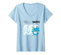 Femme The Smurfs x British Museum Egyptian Walk T-Shirt avec Col en V