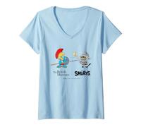 Femme The Smurfs x British Museum Smurf Gladiator T-Shirt avec Col en V
