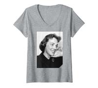 Femme The Sound of Music Mary Poppins Actrice Julie Andrews T-Shirt avec Col en V