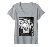 Femme The Specials Live Terry Hall par David Corio T-Shirt avec Col en V