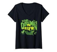 Femme The Spongebob Movie Flying Dutchman Ghost Ship Cartoon T-Shirt avec Col en V