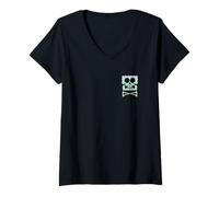 Femme The Spongebob Movie Front and Back Born to Be Square Cartoon T-Shirt avec Col en V