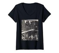 Femme The Steerage par Alfred Stieglitz T-Shirt avec Col en V