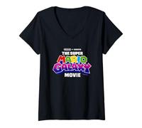 Femme The Super Mario Galaxy Movie Logo T-Shirt avec Col en V