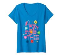 Femme The Super Mario Galaxy Movie Luma Bedtime Crew Celebration T-Shirt avec Col en V