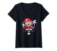 Femme The Super Mario Galaxy Movie Mario Champion T-Shirt avec Col en V