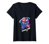 Femme The Super Mario Galaxy Movie Mario Time T-Shirt avec Col en V