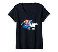 Femme The Super Mario Galaxy Movie Time Spin T-Shirt avec Col en V