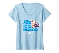 Femme The Super Mario Galaxy Movie Toad Count on me in The Stars T-Shirt avec Col en V