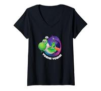 Femme The Super Mario Galaxy Movie Yoshi Soars T-Shirt avec Col en V
