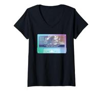 Femme The Terminator Sarah Connor Cassette rétro T-Shirt avec Col en V