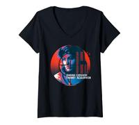 Femme The Terminator Sarah Connor Target a acquis Retro T-Shirt avec Col en V