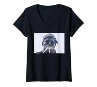 Femme The Thinker par Auguste Rodin T-Shirt avec Col en V