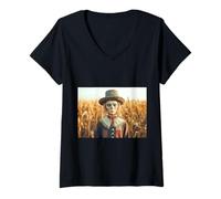 Femme The Tin Man, Un Corps en métal Qui a Soif de cœur T-Shirt avec Col en V