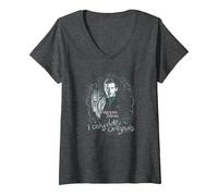 Femme The Vampire Diaries Originals T-Shirt avec Col en V, Chiné Foncé, L