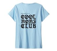 Femme The Very Cool Moms Club Back Graphic Goth Alt Style T-Shirt avec Col en V