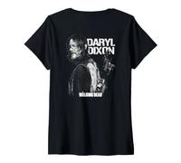 Femme The Walking Dead Daryl Dixon Mono Back T-Shirt avec Col en V