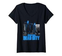 Femme The Walking Dead - Dead City Mono Pose T-Shirt avec Col en V